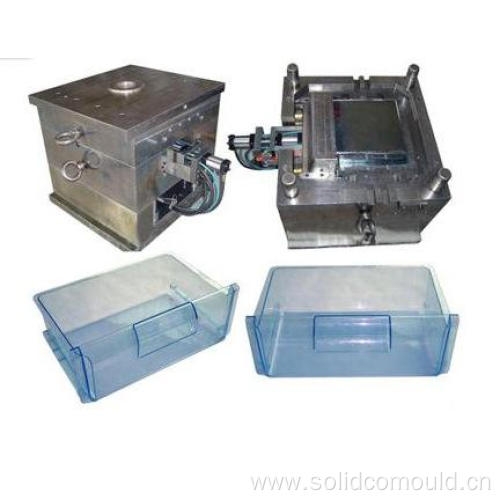 Plastic injection transparent fridge drawer molding maker